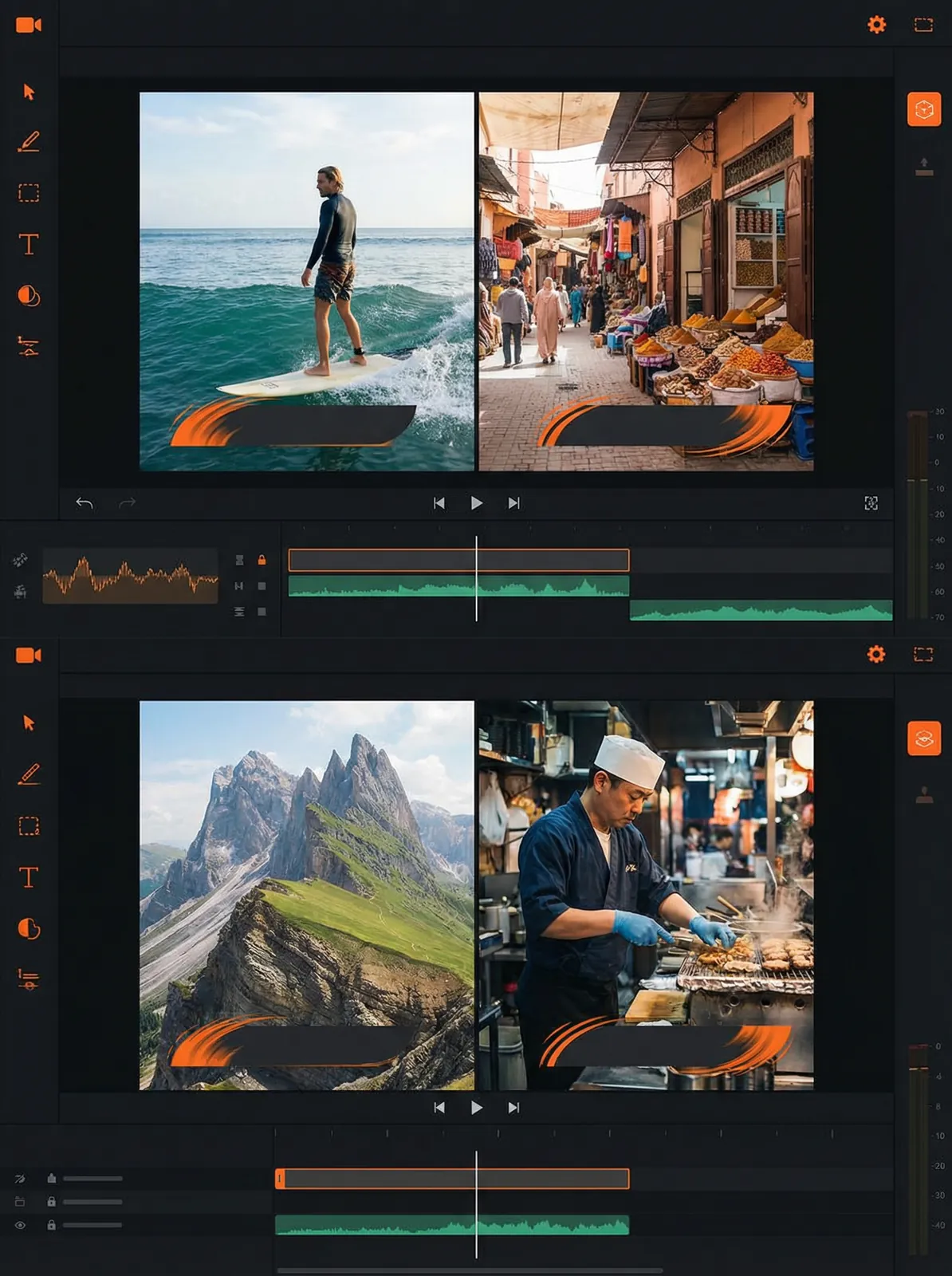 免费黄色APP网站 Vlog开场模板设计